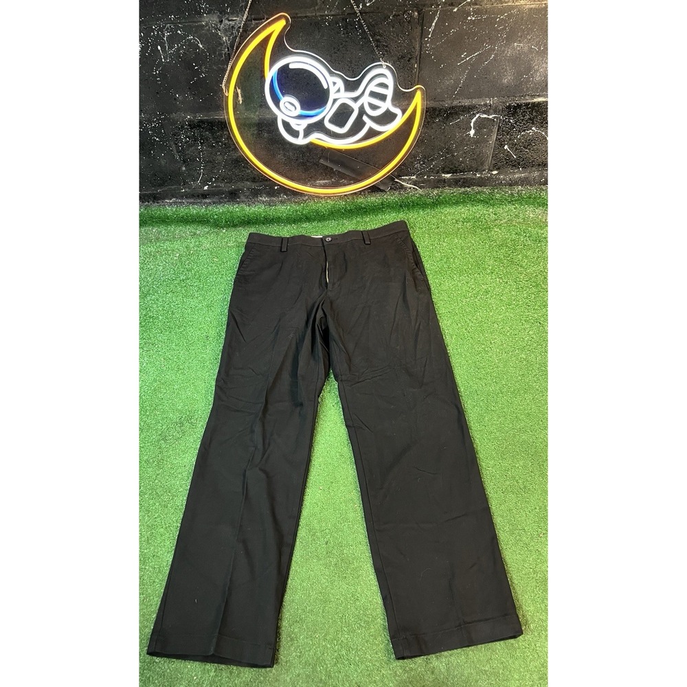 Dockers Pants Mens 34x30 Black The Best Pressed Classic Fit Signature‎ Stretch